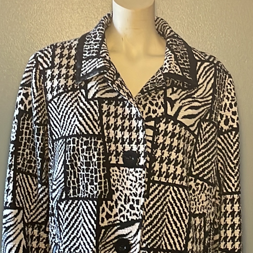 Jm Collection, Multi- Print Jacket - image 2
